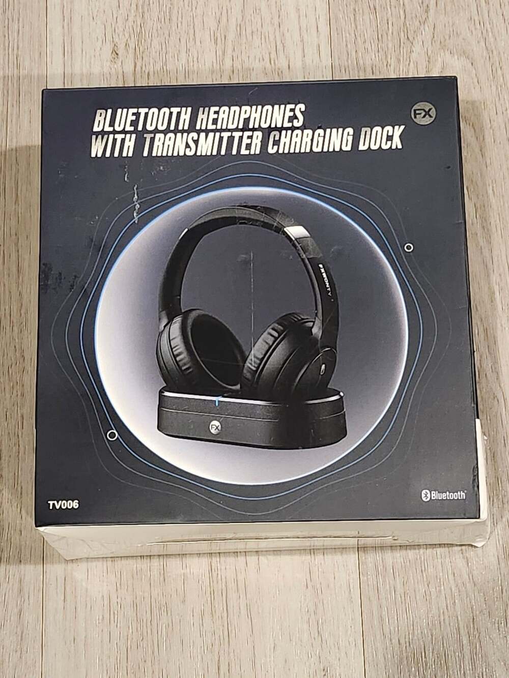 FXWONTY TV006 Wireless TV Headphones with Transmitter Charging Dock